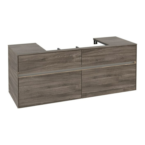 V&B Collaro Meuble sous lavabo 140x54,8x50cm, WT mi, LED 10 W, st. Oa