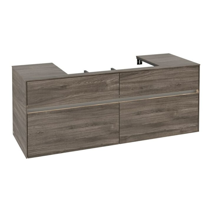 V&B Collaro Meuble sous lavabo 140x54,8x50cm, WT mi, LED 10 W, st. Oa