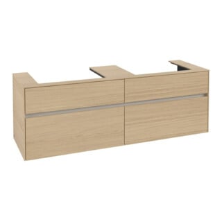 V&B Collaro Meuble sous lavabo 160x54,8x50 cm, 2 portes, chêne nordique