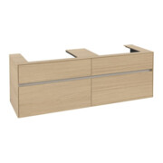 V&B Collaro Meuble sous lavabo 160x54,8x50 cm, 2 portes, chêne nordique
