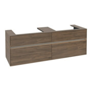 V&B Collaro Meuble sous lavabo 160x54,8x50 cm, 2 tiroirs, avec LED, Ariz. Oa-3