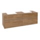 V&B Collaro Meuble sous lavabo 160x54,8x50 cm, 2 tiroirs, avec LED, Kan Oa-1