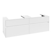V&B Collaro Meuble sous lavabo 160x54,8x50 cm, 2 tiroirs, blanc mat