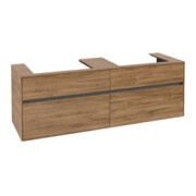V&B Collaro Meuble sous-lavabo 160x54,8x50 cm, 2 tiroirs, chêne Kansas-3