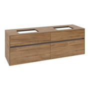 V&B Collaro Meuble sous lavabo 160x54,8x50 cm, 2 tiroirs, chêne Kansas