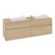 V&B Collaro Meuble sous lavabo 160x54,8x50 cm, 2 tiroirs, chêne nordique-4