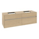 V&B Collaro Meuble sous lavabo 160x54,8x50 cm, 2 tiroirs, chêne nordique-4
