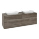 V&B Collaro Meuble sous lavabo 160x54,8x50 cm, 2 tiroirs, LED 12W, st. Oa-4