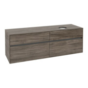 V&B Collaro Meuble sous lavabo 160x54,8x50 cm, LV droite, chêne pierre-3
