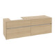 V&B Collaro Meuble sous lavabo 160x54,8x50 cm, LV gauche, chêne nordique-4