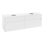 V&B Collaro Meuble sous lavabo 160x54,8x50 cm, pour 2 lavabos, blanc mat-3
