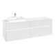 V&B Collaro Meuble sous lavabo 160x54,8x50 cm, WT l, LED 12W, blanc brillant-3