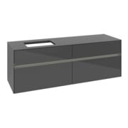 V&B Collaro Meuble sous lavabo 160x54,8x50 cm, WT l, LED 12W, glo Gr-3