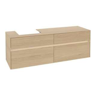 V&B Collaro Meuble sous lavabo 160x54,8x50 cm, WT l, LED 12W, Nord Oa