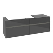 V&B Collaro Meuble sous lavabo 160x54,8x50 cm, WT l, m LED, glo Gr