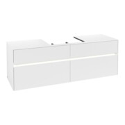 V&B Collaro Meuble sous lavabo 160x54,8x50 cm, WT mi, LED 12W, blanc mat-3