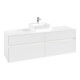 V&B Collaro Meuble sous lavabo 160x54,8x50 cm, WT mi, LED 12W, blanc mat-1