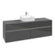 V&B Collaro Meuble sous lavabo 160x54,8x50 cm, WT mi, LED 12W, glo Gr-3
