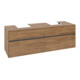 V&B Collaro Meuble sous lavabo 160x54,8x50cm, 2 tiroirs, chêne Kansas-4