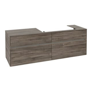 V&B Collaro Meuble sous lavabo 160x54,8x50cm, droite, LED 12W, st. Oa
