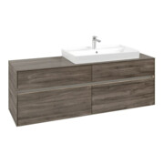 V&B Collaro Meuble sous lavabo 160x54,8x50cm, droite, LED 12W, st. Oa-3