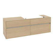 V&B Collaro Meuble sous-lavabo 160x54,8x50cm, lavabo à droite, chêne nordique-3