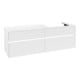 V&B Collaro Meuble sous lavabo 160x54,8x50cm, lavabo à droite, LED 12W, blanc mat-3