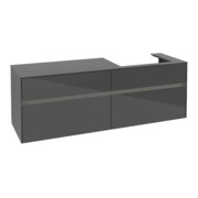 V&B Collaro Meuble sous-lavabo 160x54,8x50cm, lavabo à droite, LED 12W, glo Gr