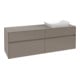 V&B Collaro meuble sous-lavabo 160x54,8x50cm, lavabo à droite, LED 12W, graphite-1