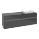 V&B Collaro Meuble sous lavabo 160x54,8x50cm, lavabo droit, LED 12W, glo Gr-1