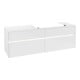 V&B Collaro Meuble sous lavabo 160x54,8x50cm, lavabo droite, LED 12W, blanc brillant-3
