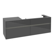 V&B Collaro Meuble sous lavabo 160x54,8x50cm, lavabo droite, LED 12W, glo Gr-3