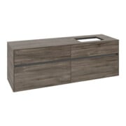 V&B Collaro Meuble sous lavabo 160x54,8x50cm, vasque droite, chêne stone