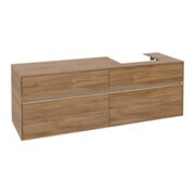 V&B Collaro Meuble sous lavabo 160x54,8x50cm, vasque droite, LED 12W, Kan Oa-3