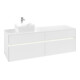 V&B Collaro Meuble sous lavabo 160x54,8x50cm, WT l, LED 12W, blanc mat-1