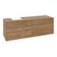 V&B Collaro Meuble sous lavabo 160x54,8x50cm, WT l, LED 12W, Kan Oa-1