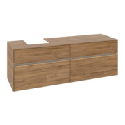 V&B Collaro Meuble sous lavabo 160x54,8x50cm, WT l, LED 12W, Kan Oa