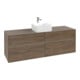 V&B Collaro Meuble sous lavabo 160x54,8x50cm, WT mi, LED 12W, Ariz. Oa-1