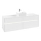 V&B Collaro Meuble sous lavabo 160x54,8x50cm, WT mi, LED 12W, blanc mat-3