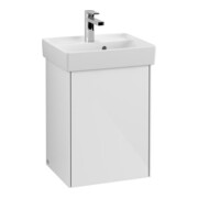 V&B Collaro Meuble sous lavabo 41x54,6x34,4 cm, mitigeur à gauche, blanc brillant
