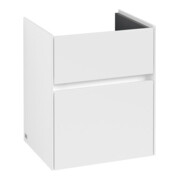 V&B Collaro Meuble sous lavabo 46x54,6x37,4 cm, évier centré, blanc mat