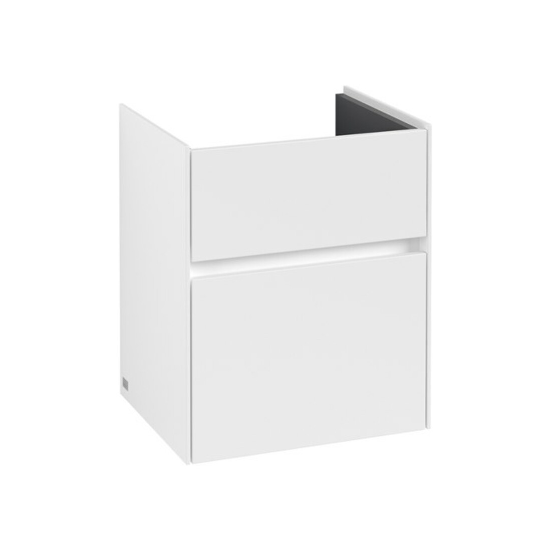 V&B Collaro Meuble sous lavabo 46x54,6x37,4 cm, évier centré, blanc mat