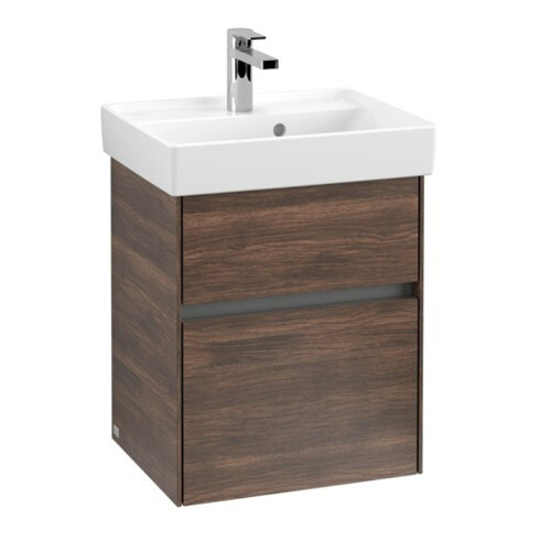 V&B Collaro Meuble sous lavabo 46x54,6x37,4cm, EV central, chêne Arizona