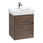 V&B Collaro Meuble sous lavabo 46x54,6x37,4cm, EV central, chêne Arizona-4