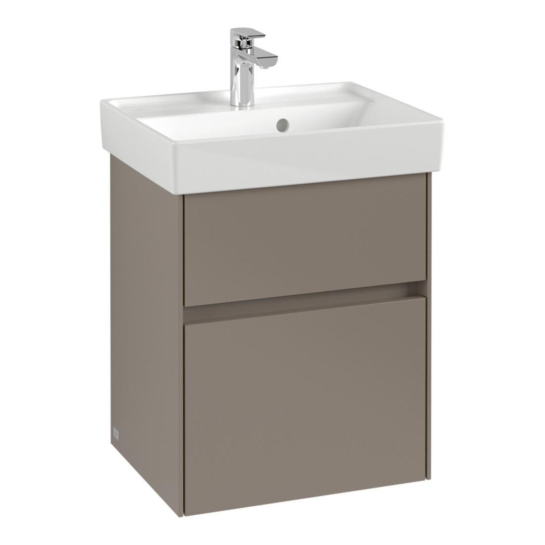 V&B Collaro Meuble sous lavabo 46x54,6x37,4cm, WT mi, LED, blanc Oa
