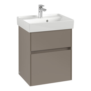 V&B Collaro Meuble sous lavabo 46x54,6x37,4cm, WT mi, LED, graphite