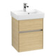 V&B Collaro Meuble sous-lavabo 46x54,6x37,4cm, WT mi, LED, Nord Oa-4
