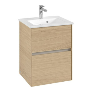 V&B Collaro Meuble sous lavabo 47,2x61x40,4cm, évier central, chêne nordique