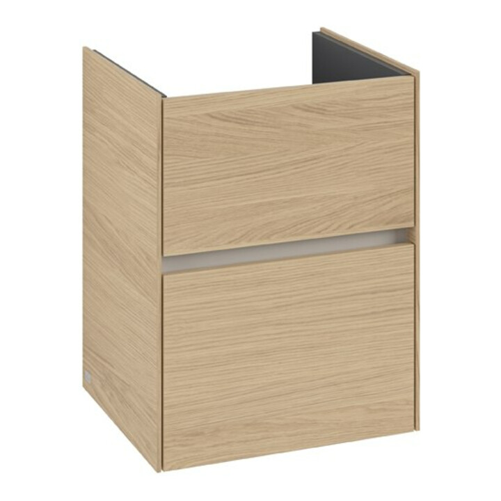 V&B Collaro Meuble sous lavabo 47,2x61x40,4cm, évier central, chêne nordique