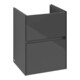 V&B Collaro meuble sous-lavabo 47,2x61x40,4cm, vasque centrale, gris brillant-3